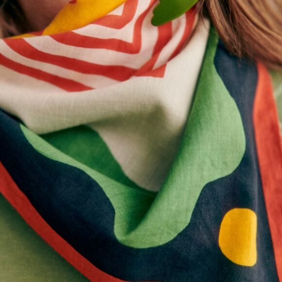 Sézane x Pangea NWT Augustin Scarf in Sunshine - Picture 3 of 5